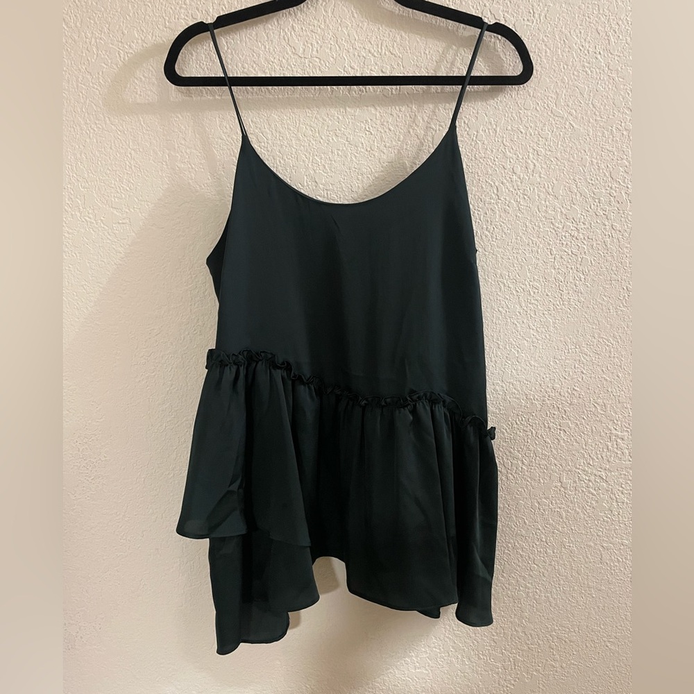 Green tank blouse!